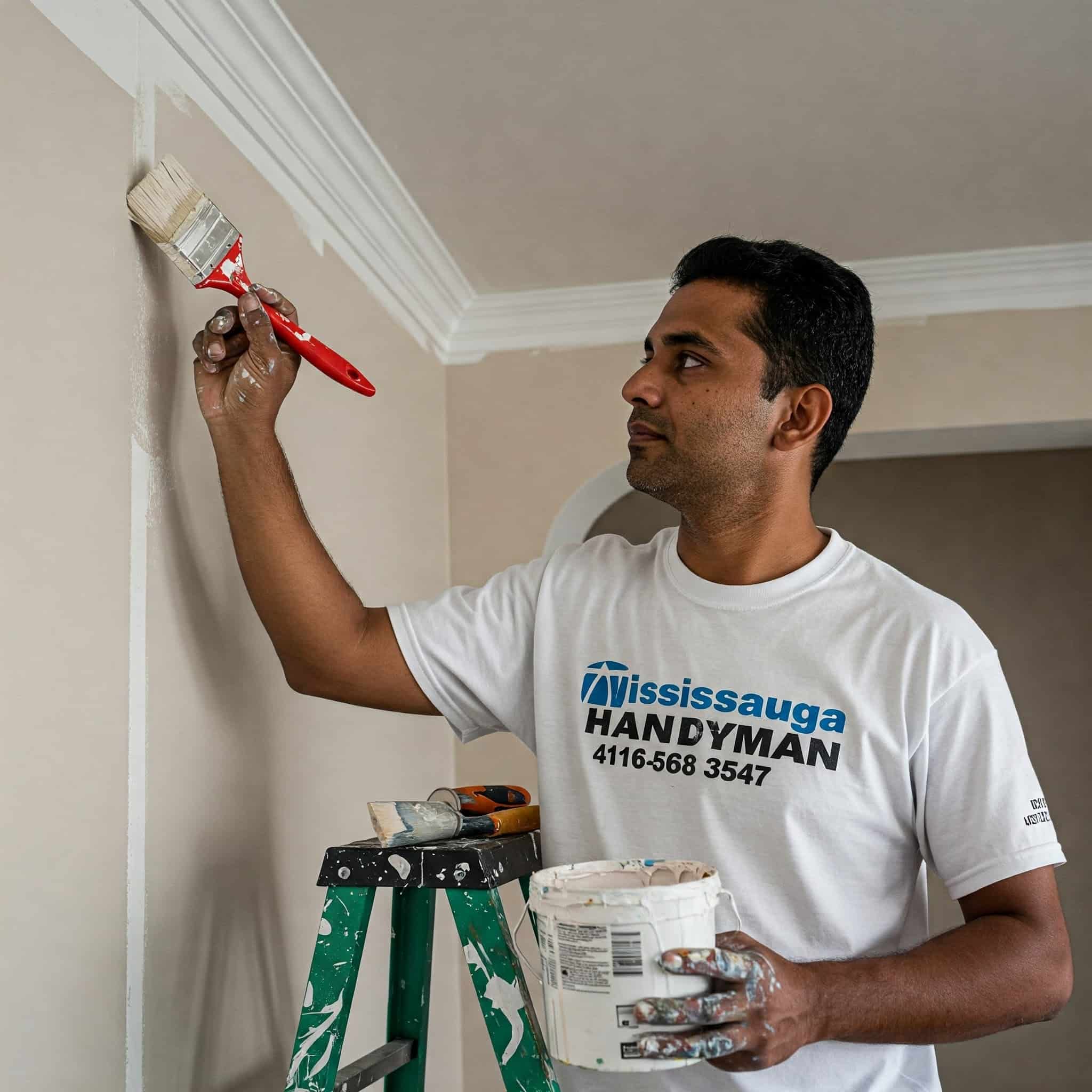 Turnkey interior painting following Clarkson drywall repair