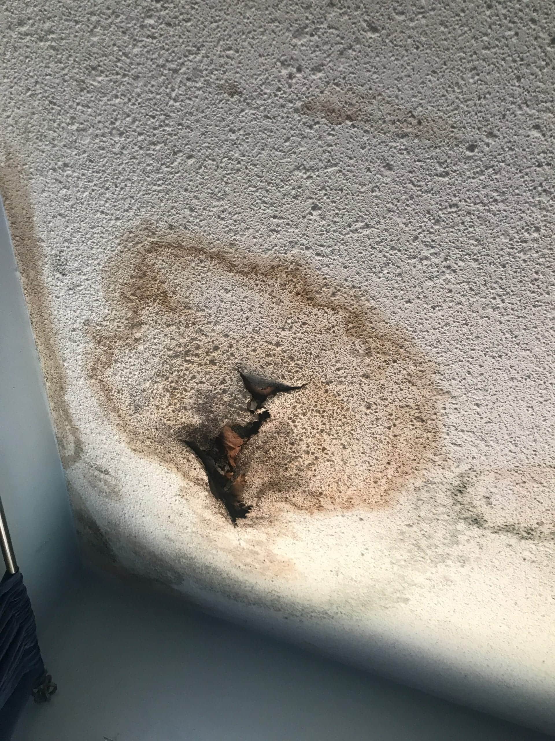 how to fix ceiling water damage